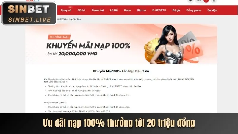 Ưu đãi chào mừng thành viên mới netwin